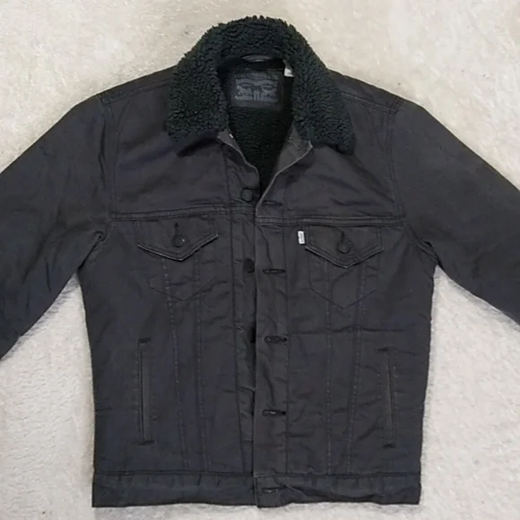 Levi's Jacket Size Small Button Front Sherpa lined - Picture 3 of 12